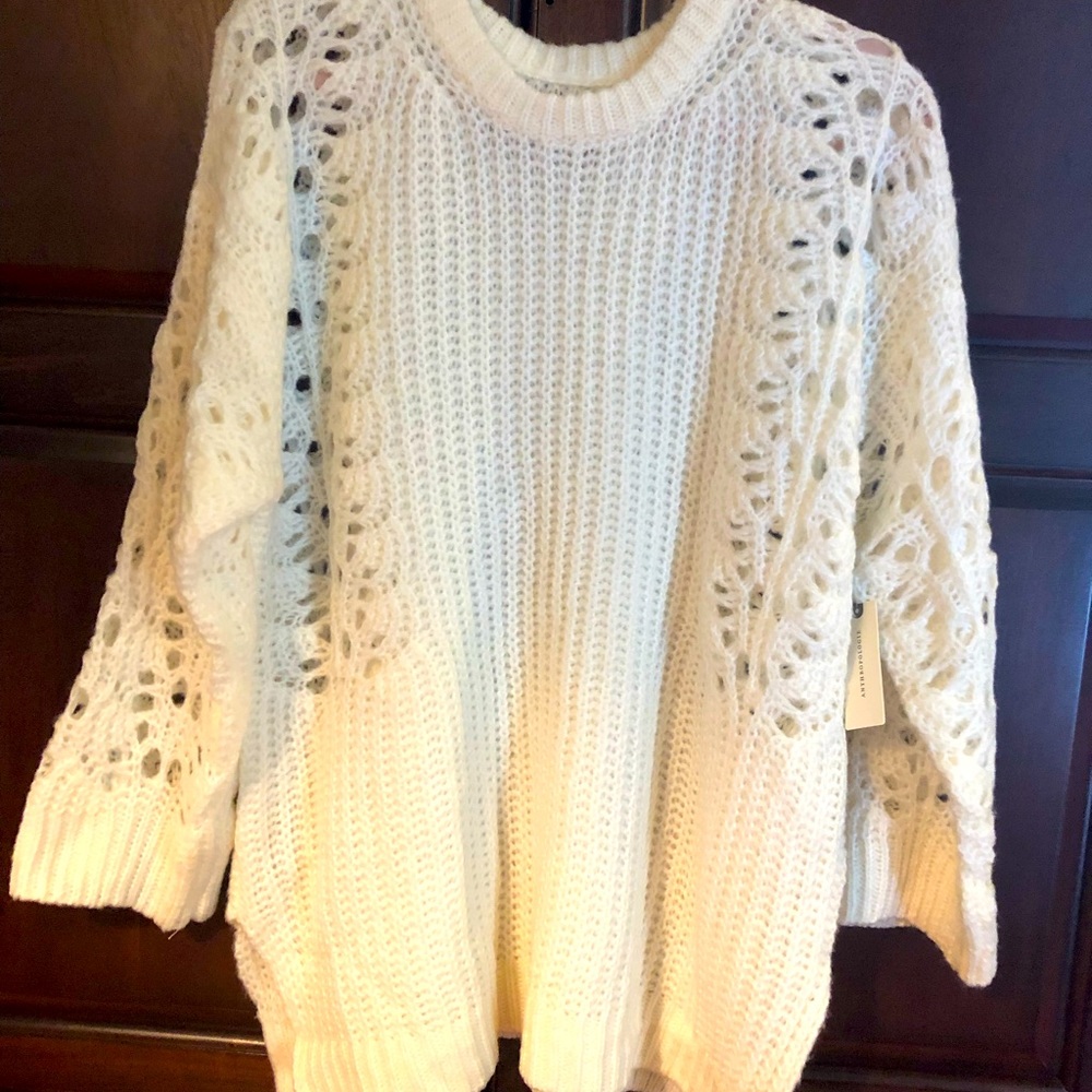 Pilcro brand from Anthropologie woven sweater. Size S  worn once!